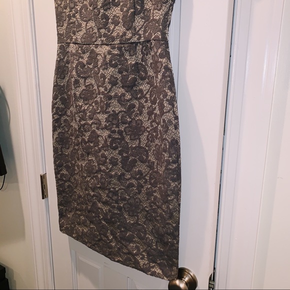 Banana Republic grey and beige form fitting dress - Picture 6 of 7